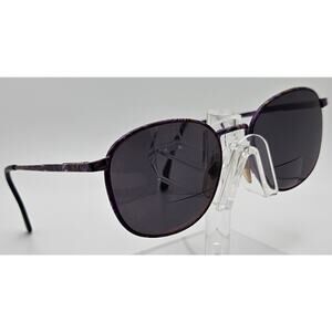 Vintage Etique Sunglasses G324 Purple Jungle Made in Italy 54-17
